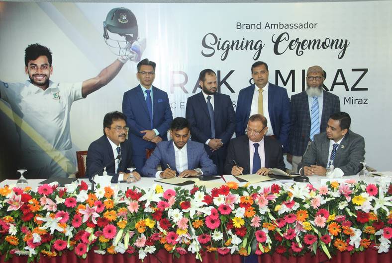RAK Ceramics Bangladesh signs Cricketer Mehidy Hasan Miraz as Brand Ambassador