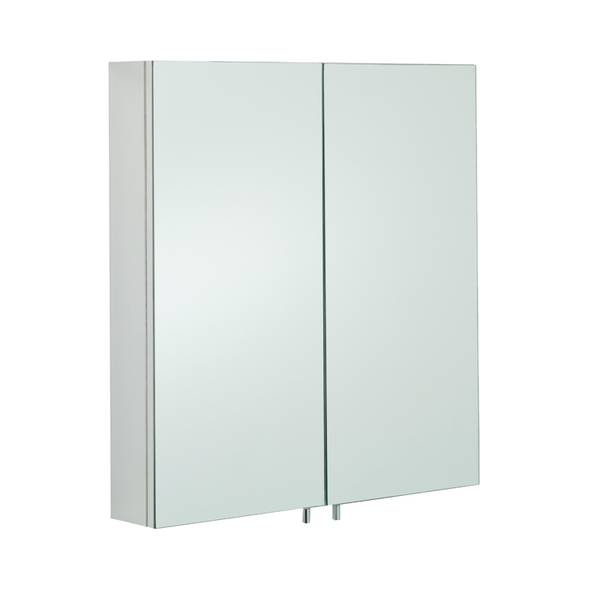 Delta Stainless Steel Double Cabinet with Mirrored Doors (H)600x(W)670x(D)120mm