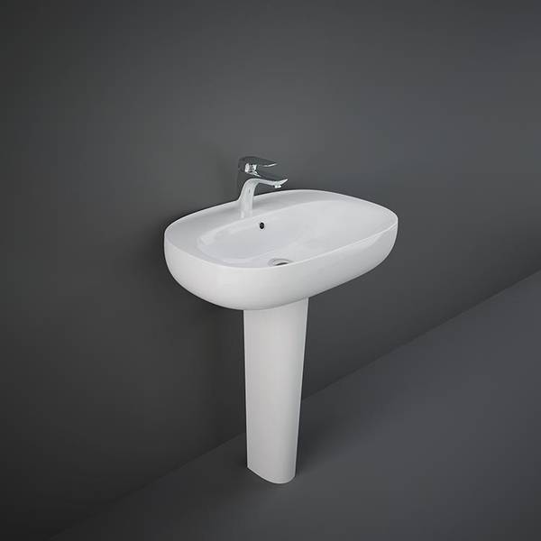 RAK-ILLUSION WASHBASIN FULL PEDESTAL 75 CM