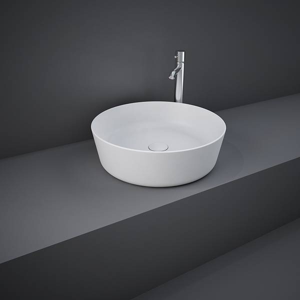 Rak Feeling 42cm Round Counter Top Wash Basin FEECT4200AWHA